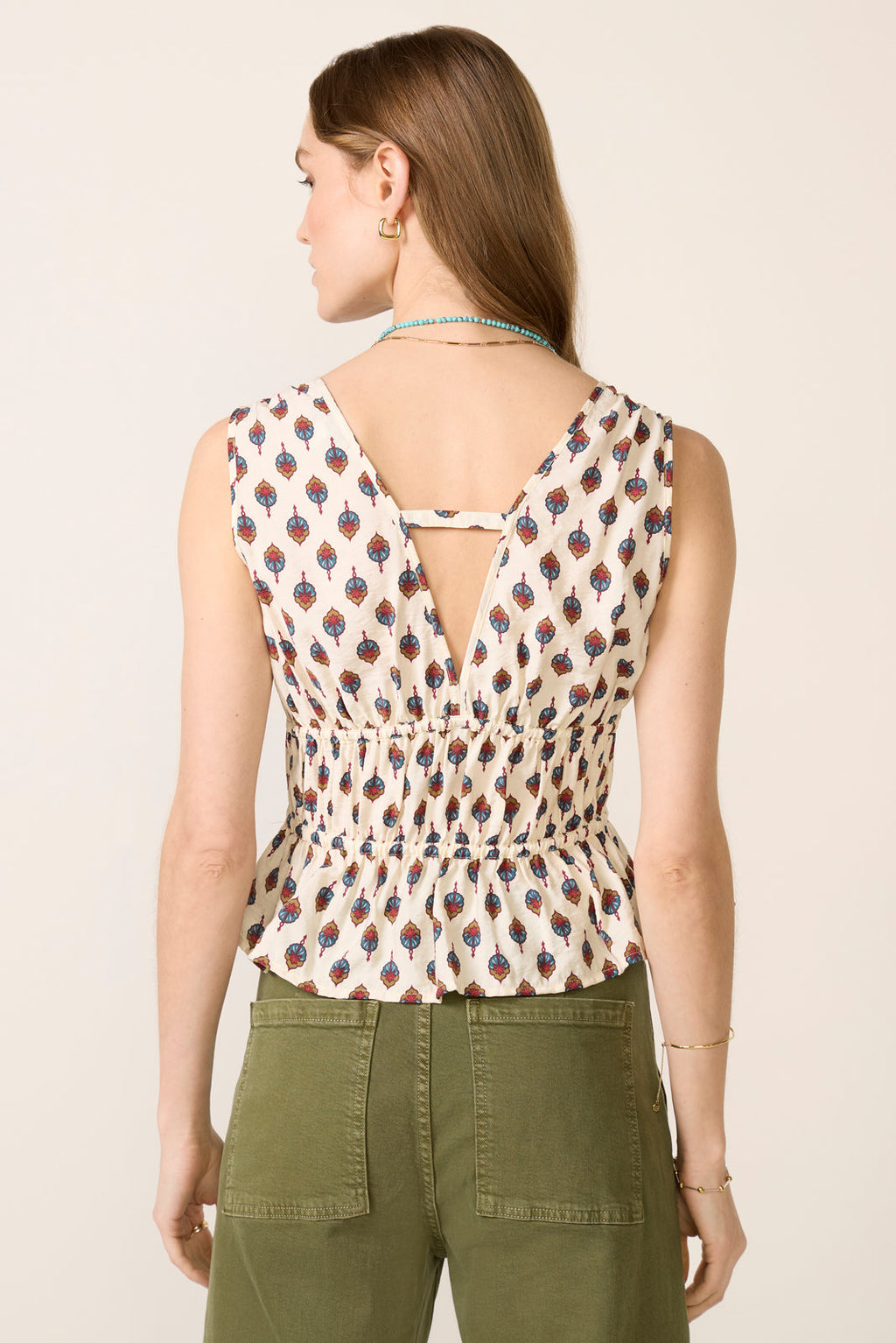 Women's Jade Tie Front Tank Top