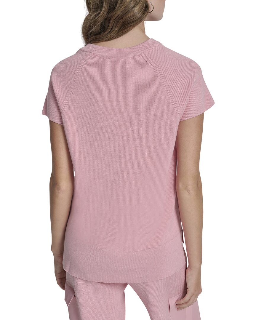 DKNY Crew Neck Pocket Top