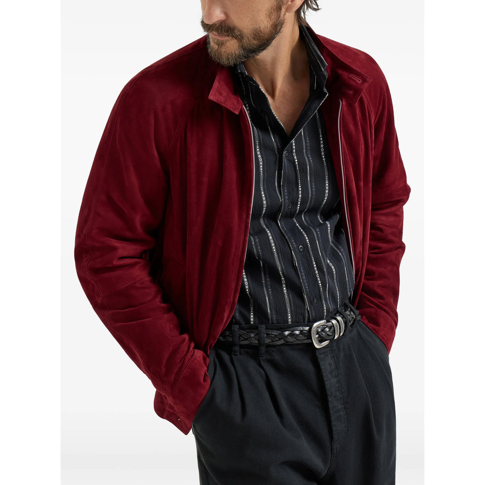 Brunello Cucinelli Red Jackets - Leather Jackets Men