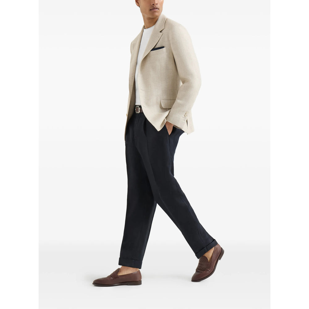 Brunello Cucinelli Blue Trousers - Tailored Trousers Men
