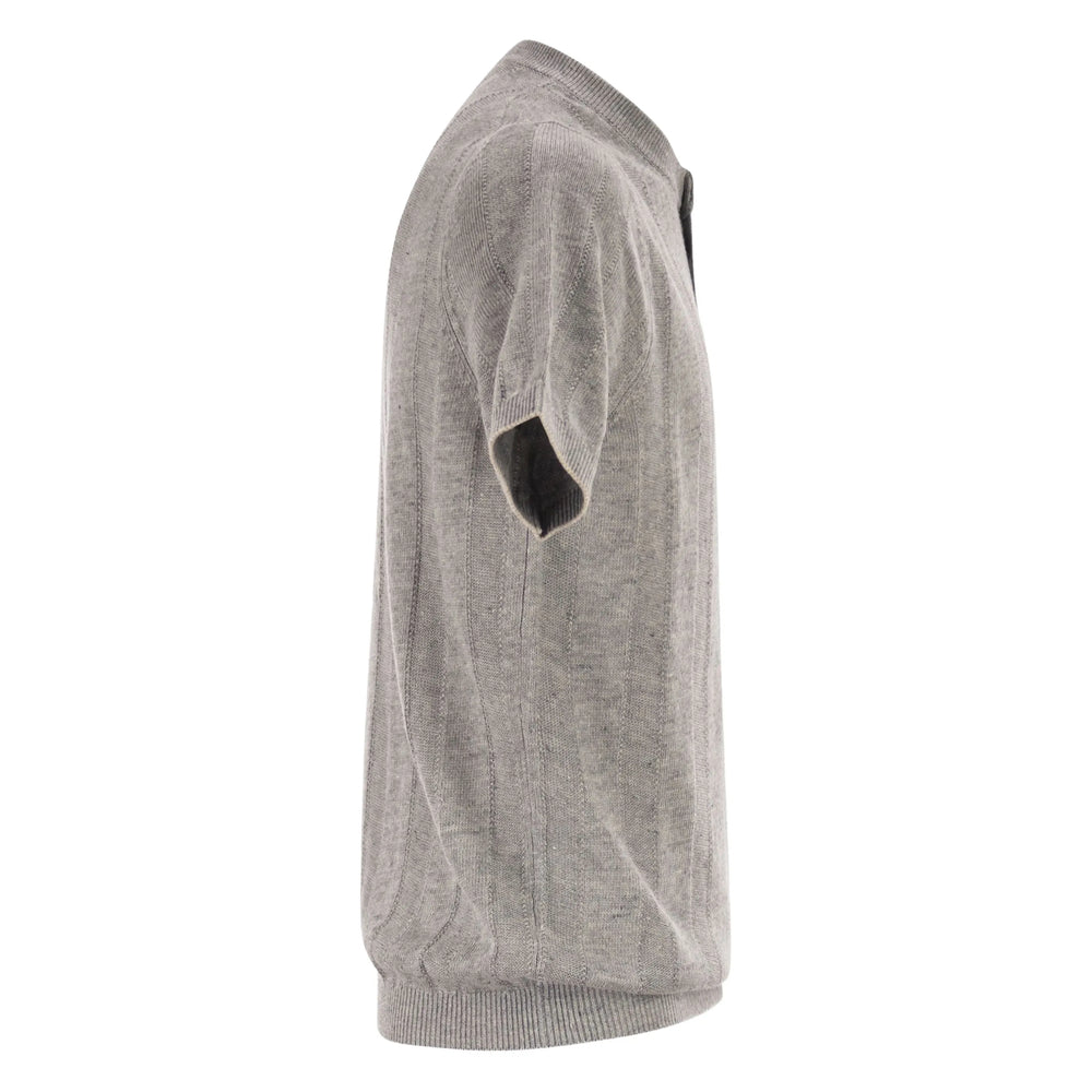 Brunello Cucinelli Grey Polo Shirts Men