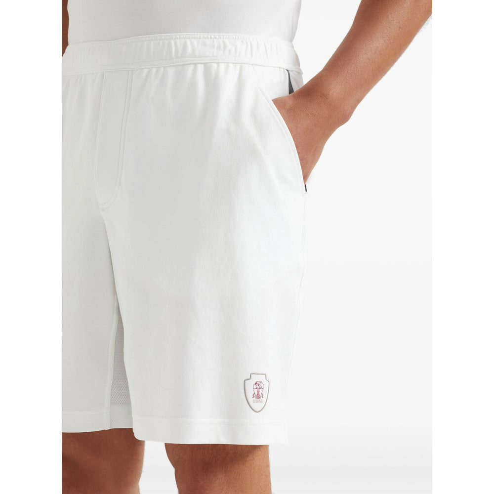 Brunello Cucinelli White Shorts - Bermuda Shorts Men