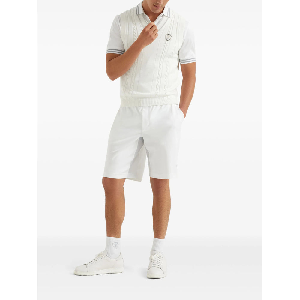 Brunello Cucinelli White Shorts - Bermuda Shorts Men