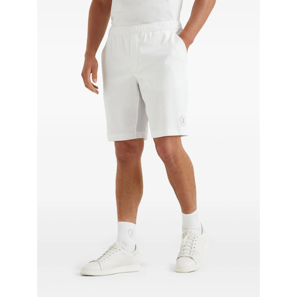 Brunello Cucinelli White Shorts - Bermuda Shorts Men