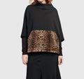 Urban Muff Pullover Top In Black