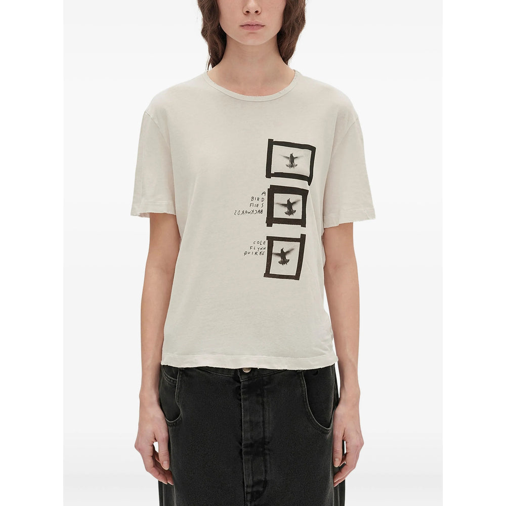 Ann Demeulemeester Neutrals Tops - T-Shirts & Jerseys Women