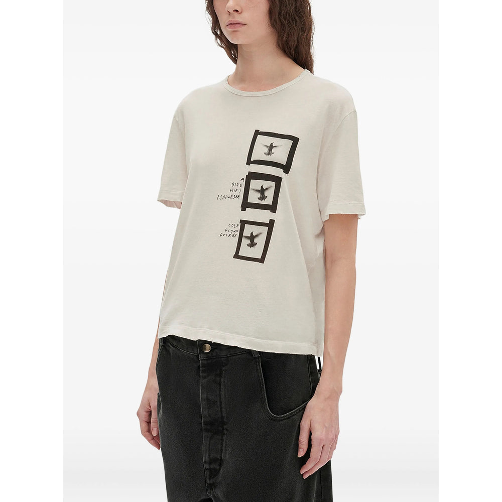 Ann Demeulemeester Neutrals Tops - T-Shirts & Jerseys Women