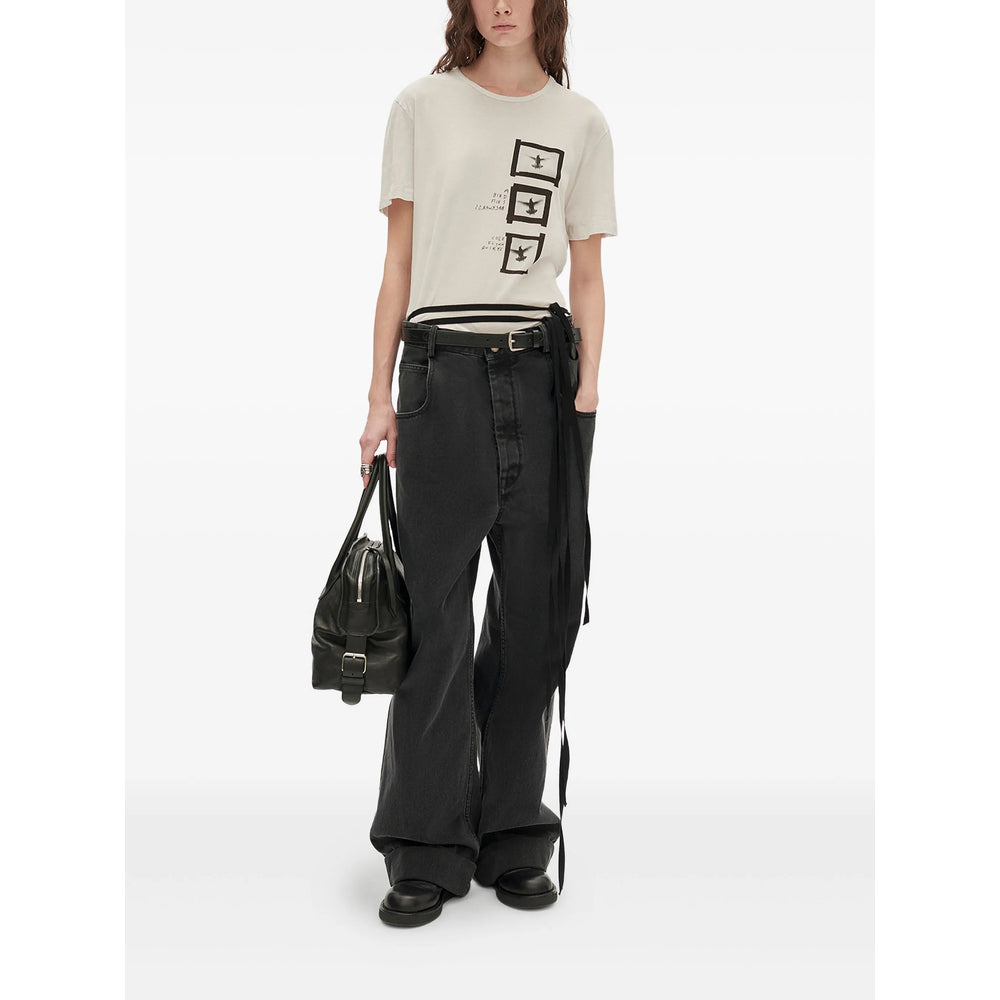 Ann Demeulemeester Neutrals Tops - T-Shirts & Jerseys Women
