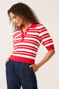 Women's Monica Henley Polo Sweater Top