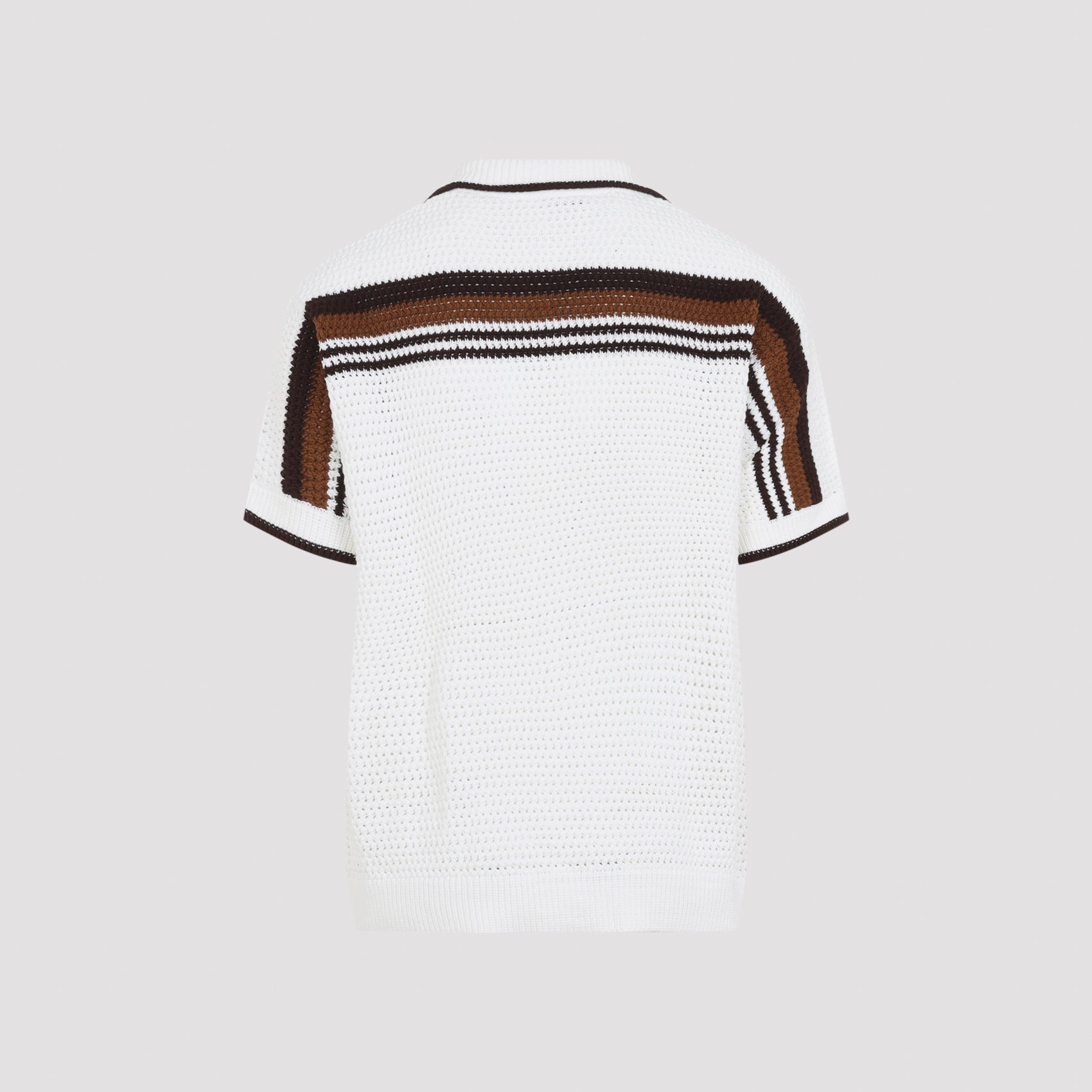 Casablanca Short-Sleeve Crochet Shirt Men