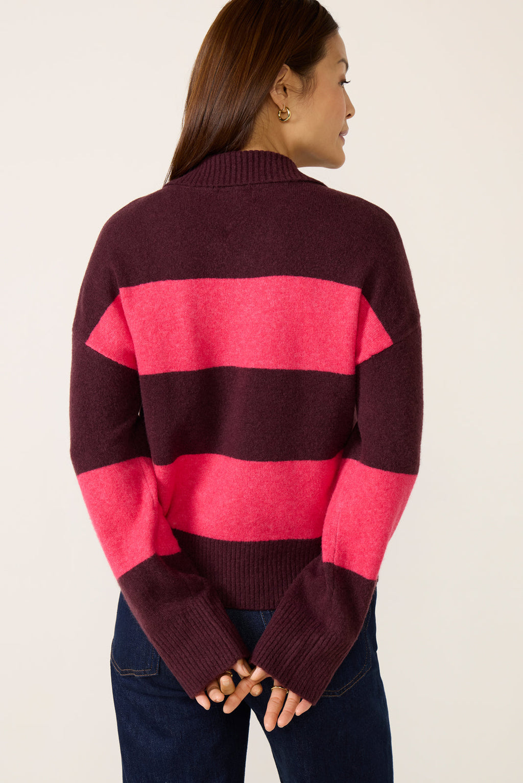 Women's Roslyn Rugby Stripe Sweater Top