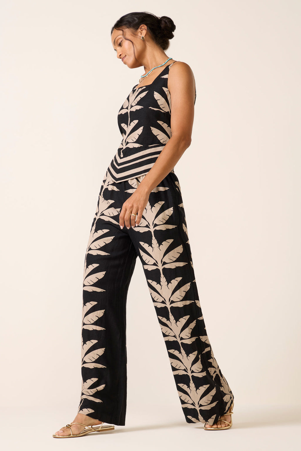 Women's Dani Wide Leg Linen Pants