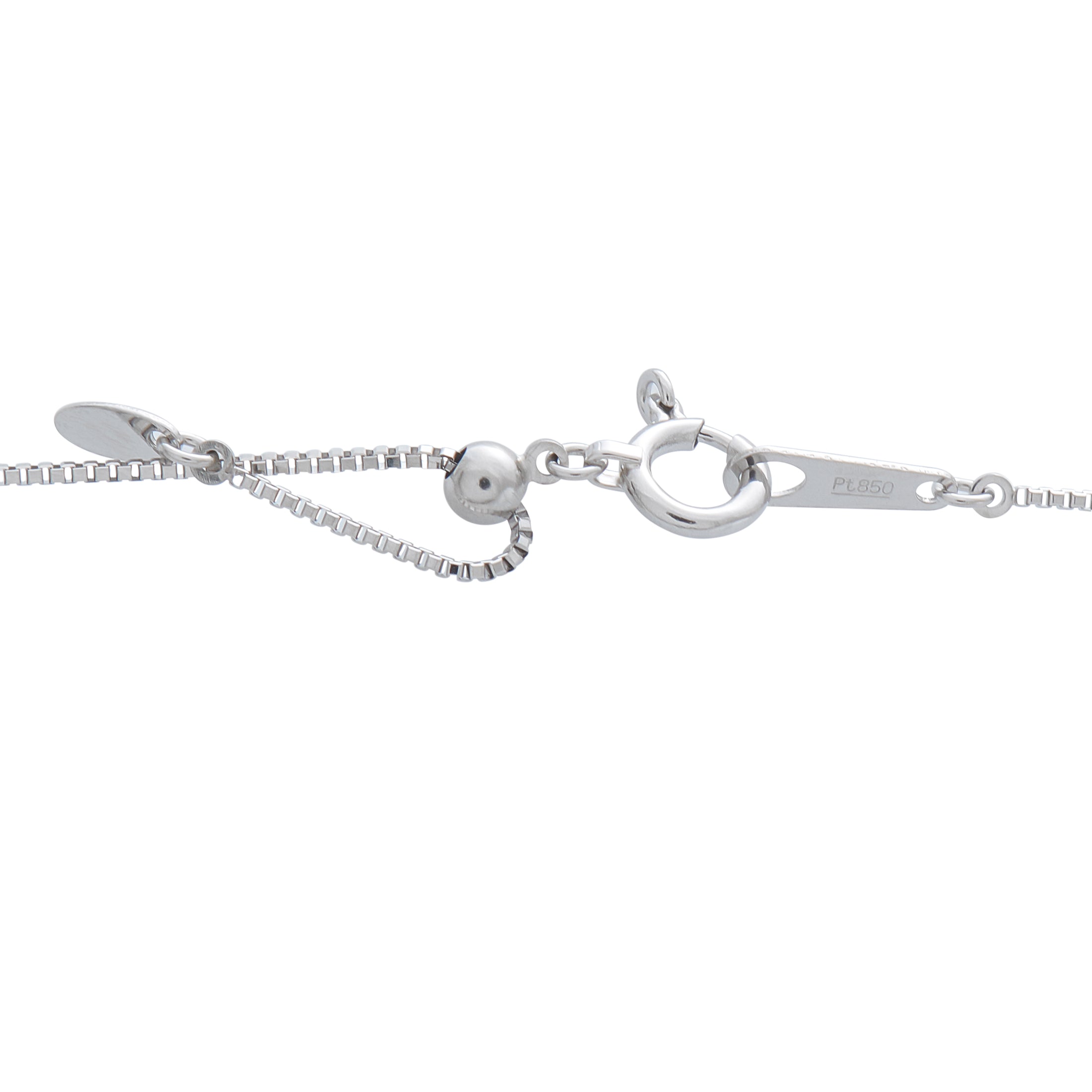 LB Exclusive Platinum 0.43ct Diamond and Sapphire Pendant Necklace MF14-041326