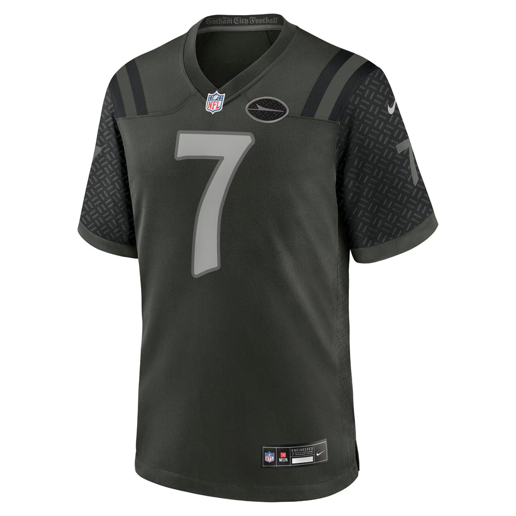 New York Jets Justin Fields Gotham Green 2025 Rivalries Collection Game Jersey