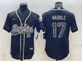 Men's Miami Dolphins Jaylen Waddle #17 Black RFLCTV Limited Jersey1 Joint Edition