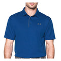 Tech Button Up Placket Polo In Royal
