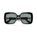 0Sk6001 Oversized Square Sunglasses with Crystal-Embellished Temples