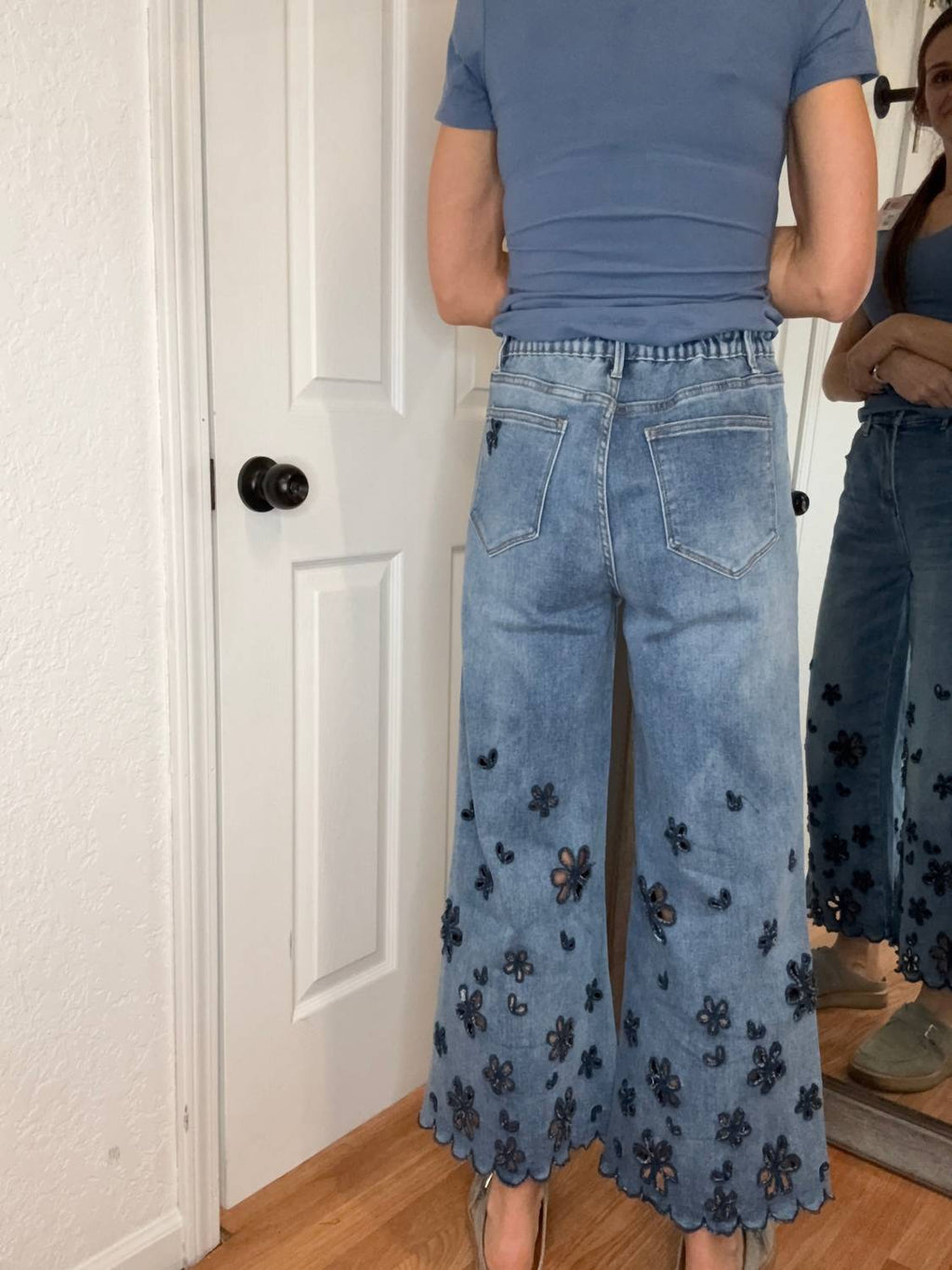 Wallflower Cutout Denim Jeans In Blue