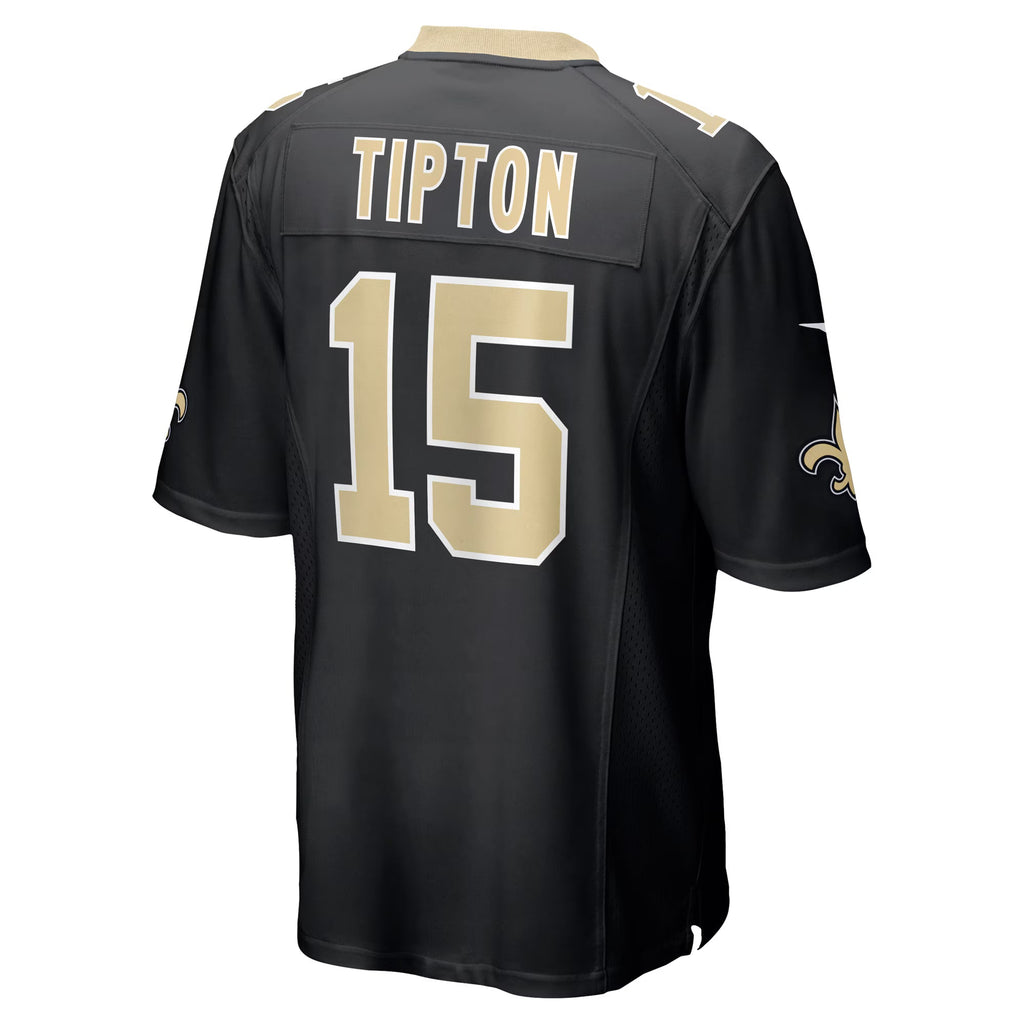 New Orleans Saints Mason Tipton Black Team Game Jersey