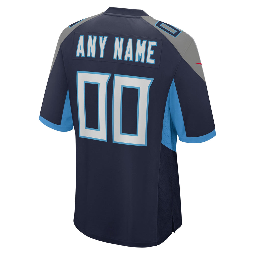 Tennessee Titans Navy Custom Jersey