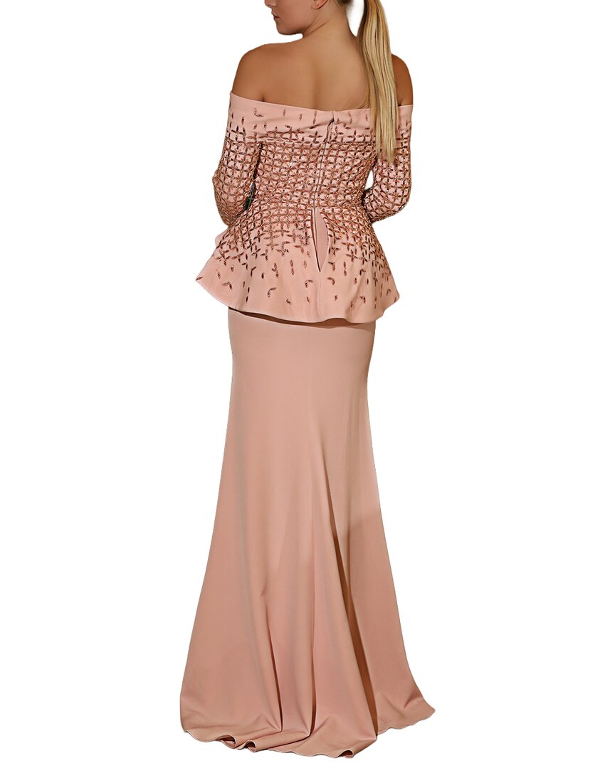 Terani Couture Embellished Maxi Dress