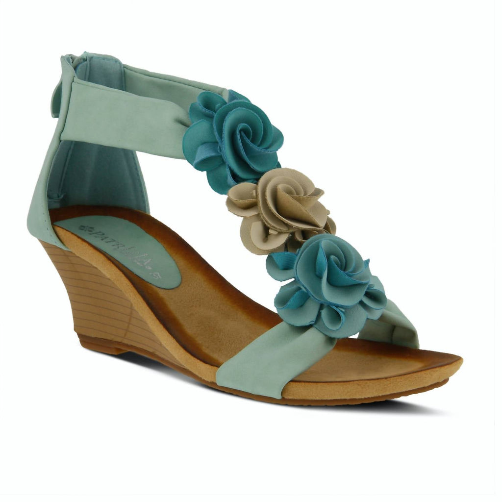 Women's Harlequin Wedge Sandal In Aqua Multi