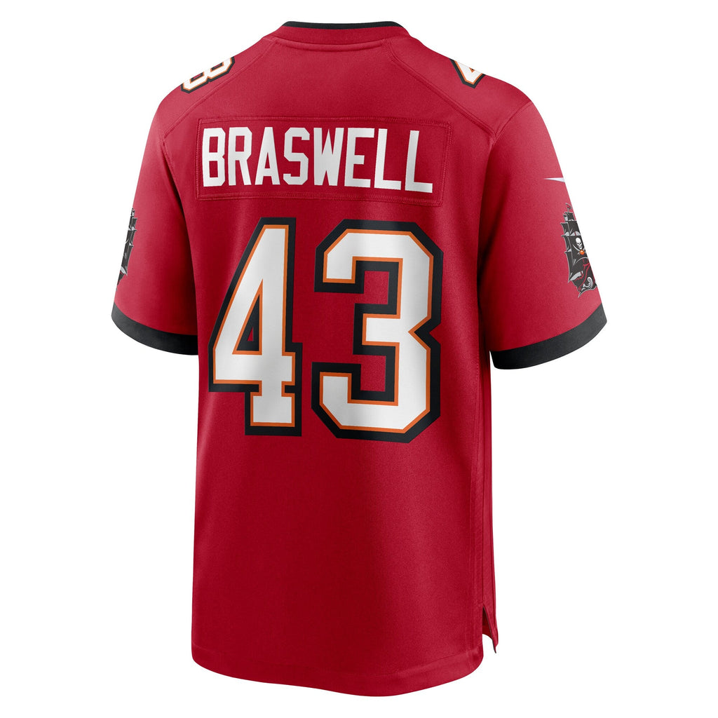 Tampa Bay Buccaneers Chris Braswell Red Game Jersey