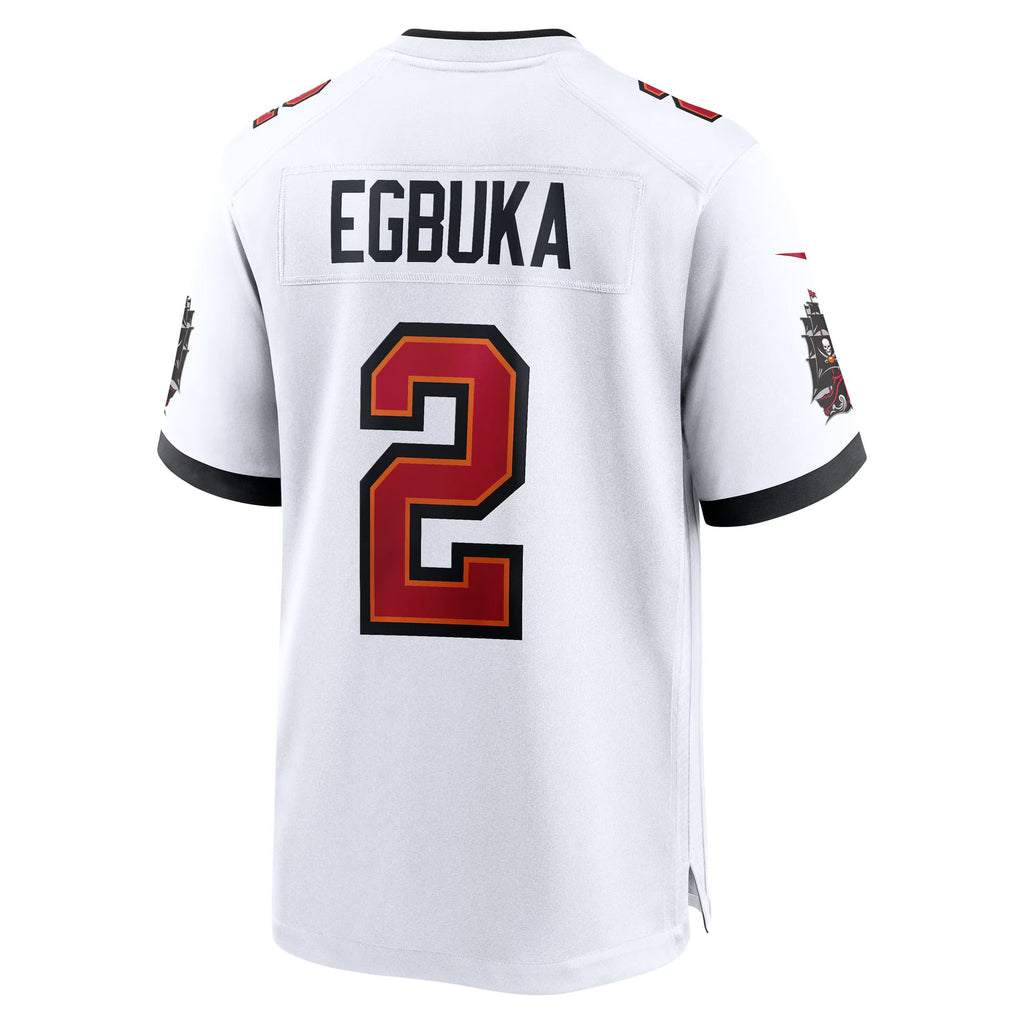 Tampa Bay Buccaneers Emeka Egbuka White 50th Season Game Jersey