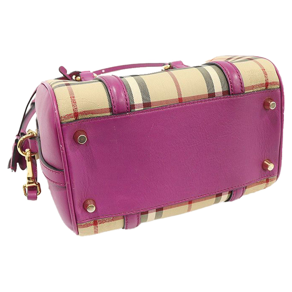 Horspberry Check Canvas Alchester Convertible Satchel Small