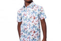 Kid's Coconut Palms Party Shirt In Blue