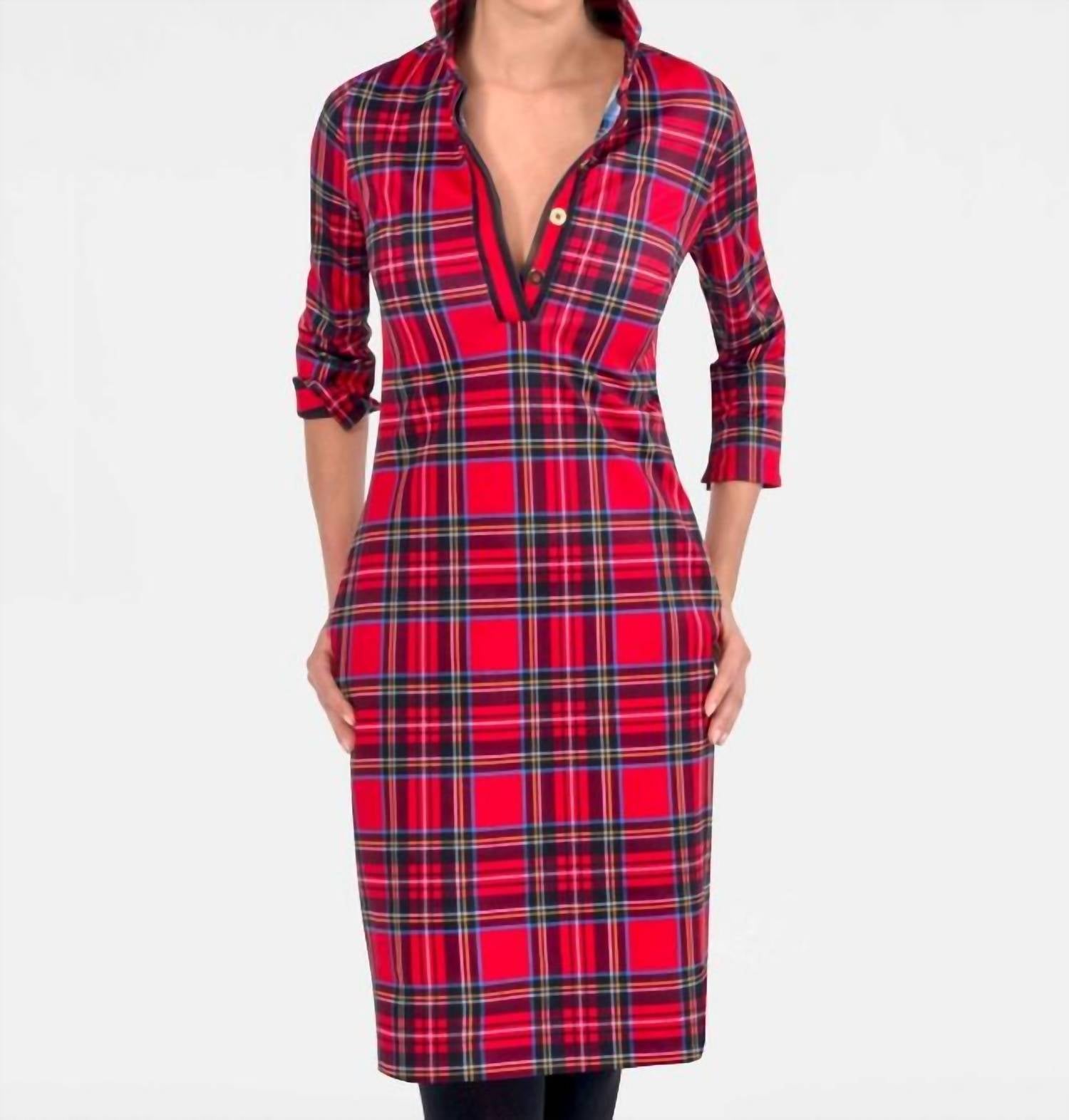 Duke Of York Everywhere Dress In Red Multi