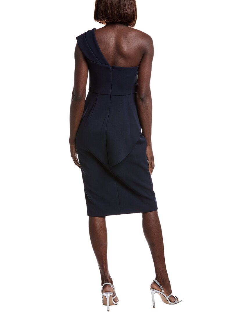 Aidan Mattox Bonded Crepe Midi Dress