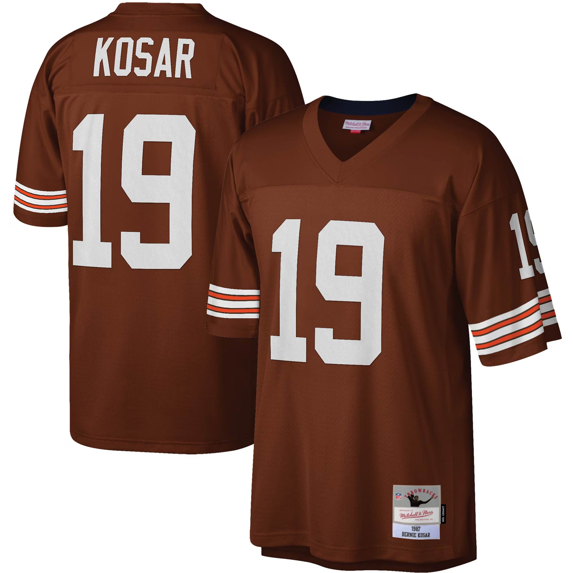 Cleveland Browns Bernie Kosar Mitchell & Ness Brown Legacy Replica Jersey