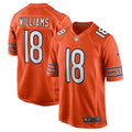 Chicago Bears Caleb Williams Orange Alternate Player Game Jersey