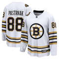 Men's Boston Bruins David Pastrnak #88 White Player Game jersey