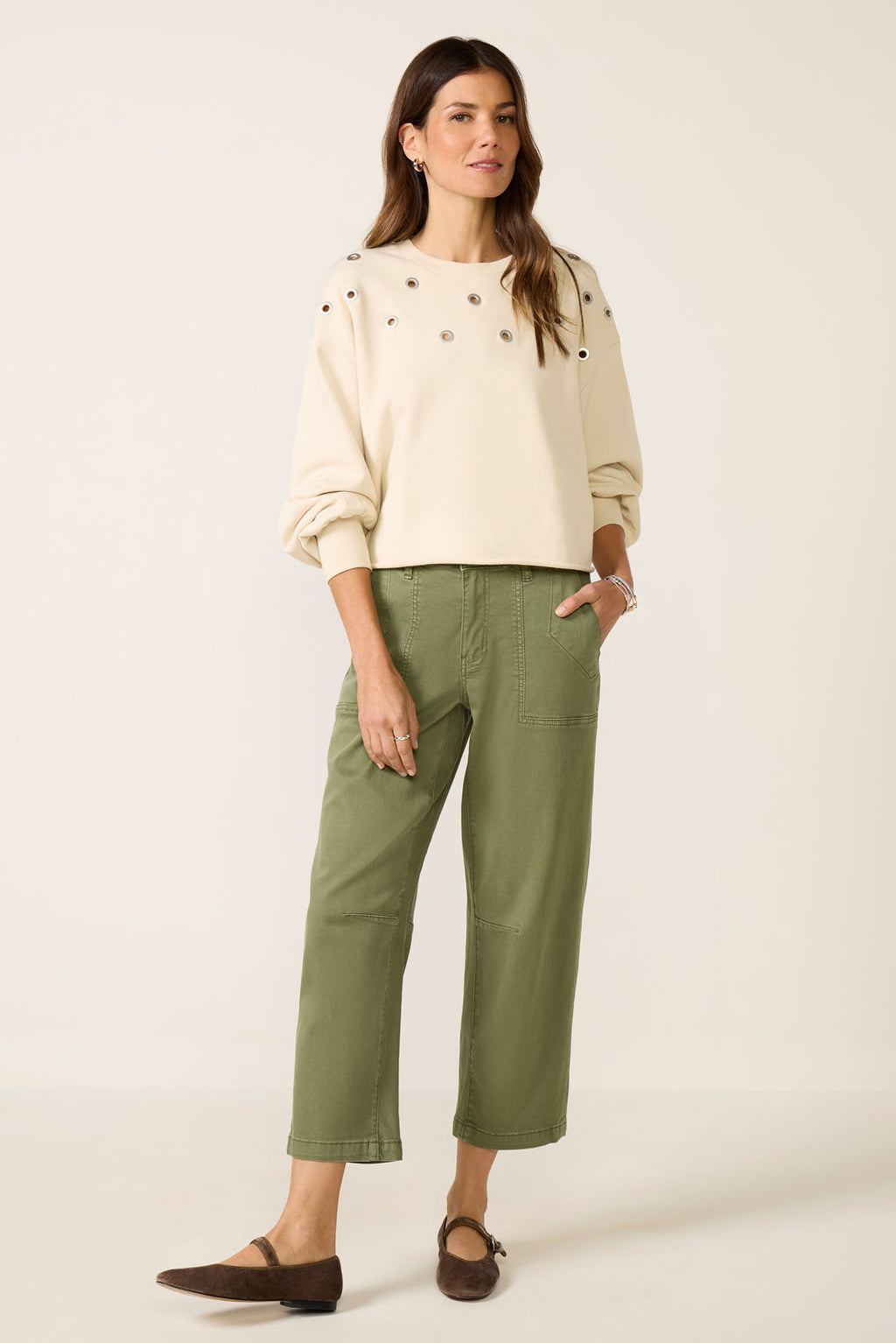 Women's Tayisha Grommet Sweatshirt