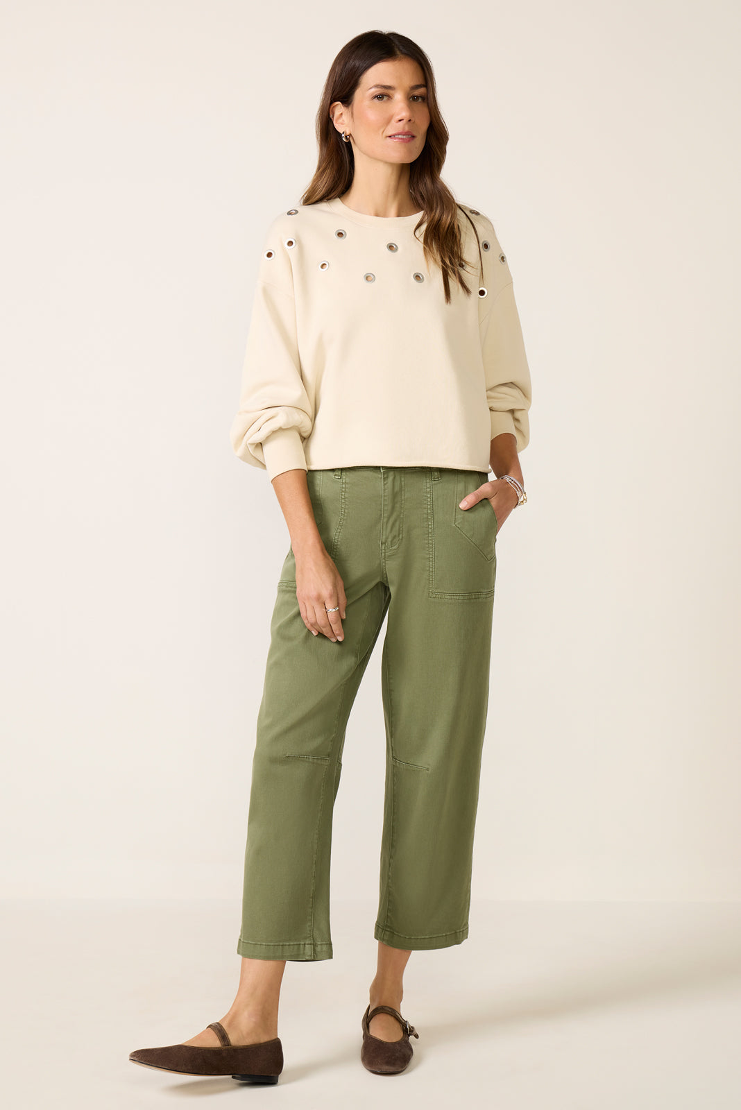 Women's Tayisha Grommet Sweatshirt