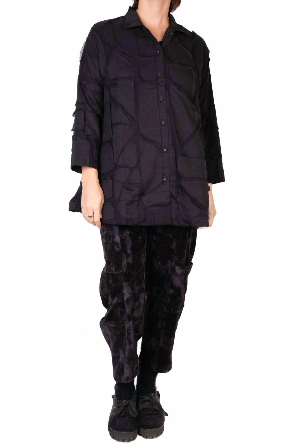 Swing Shirt In Black Patch