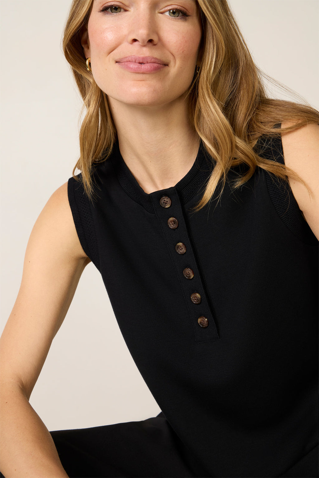 Women's Marla Button Placket Tank Top