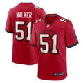 Tampa Bay Buccaneers David Walker Red Team Game Jersey