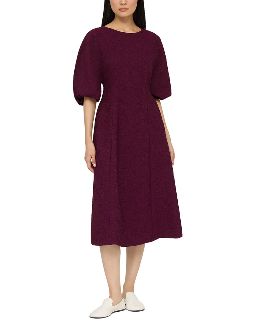 Lafayette 148 New York Short Balloon Sleeve A-Line Dress