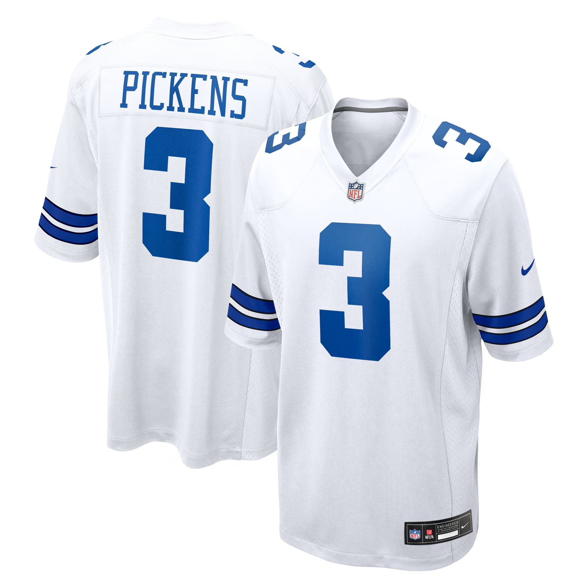 Dallas Cowboys George Pickens White Game Jersey
