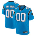 Carolina Panthers Blue Alternate Custom Game Jersey