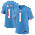 Tennessee Titans Cameron Ward Light Blue 2025 NFL Draft First Round Pick 2nd Alternate Game Jersey