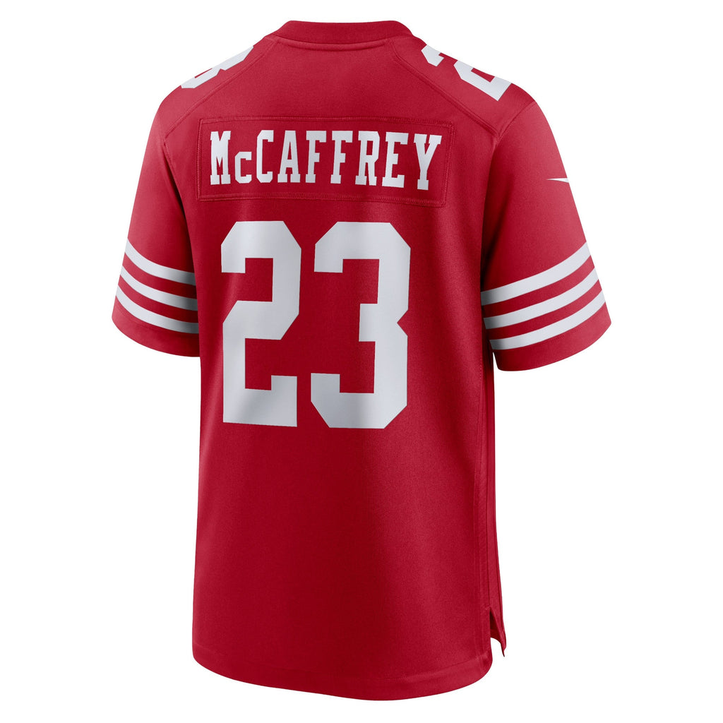 San Francisco 49ers Christian McCaffrey Scarlet Game Player Jersey