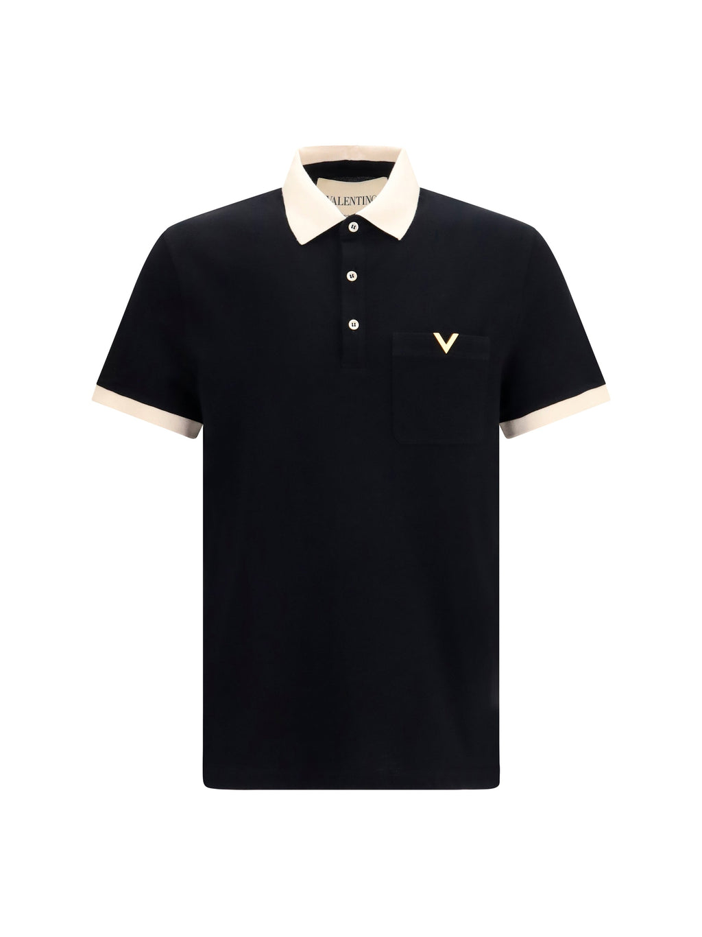 Valentino Men Polo With Contrast Trims
