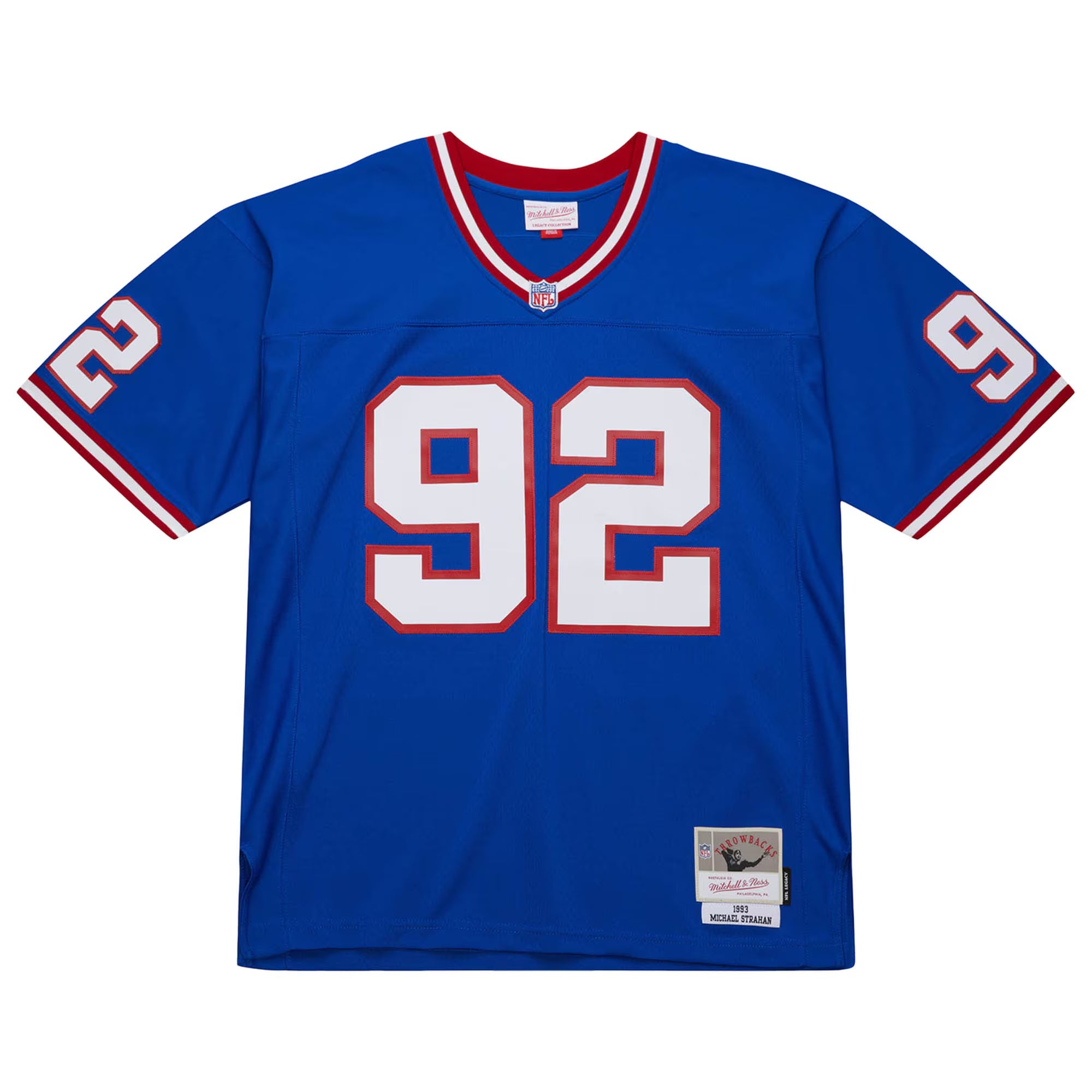 New York Giants Michael Strahan Mitchell & Ness Royal 1993 Legacy Replica Jersey