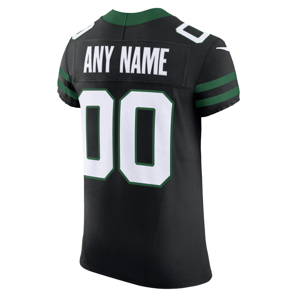 New York Jets Legacy Black Alternate Vapor F.U.S.E. Elite Custom Jersey