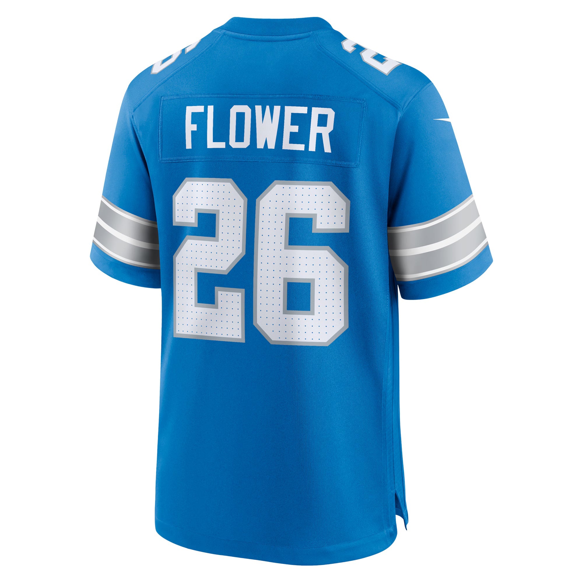 Detroit Lions Tre Flowers Blue Team Game Jersey