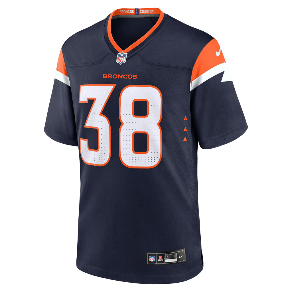 Denver Broncos Jaleel McLaughlin Navy Alternate Game Jersey